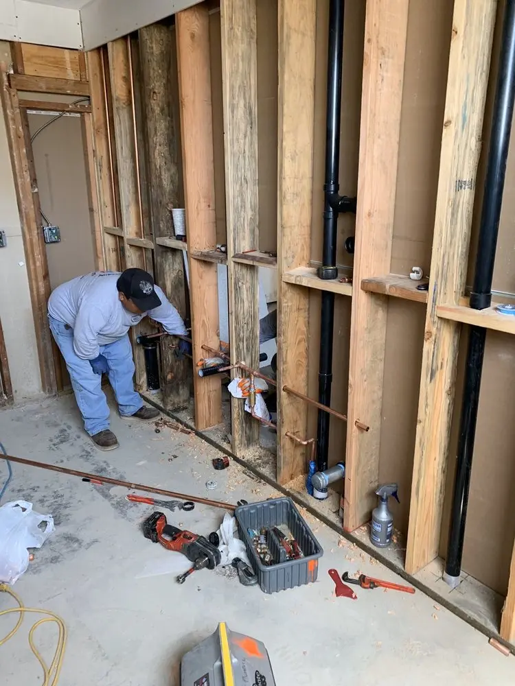 Commercial rough-in plumbing for Water Heater Replacement in Kingsbridge Crossing